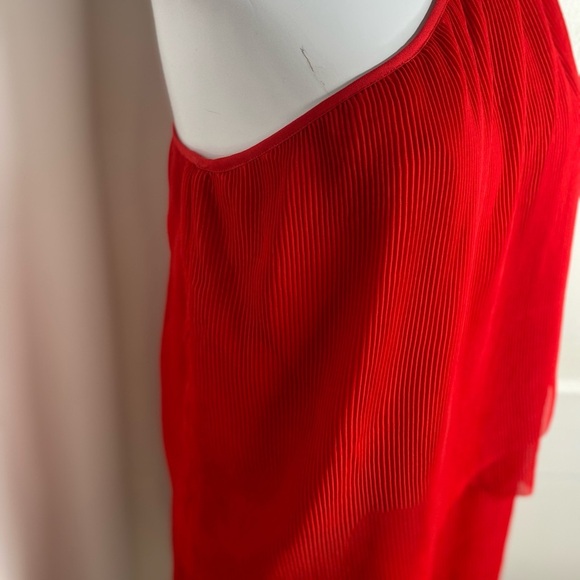 Michael Kors Elegant Scarlet Red One-Shoulder Dress - Picture 6 of 11